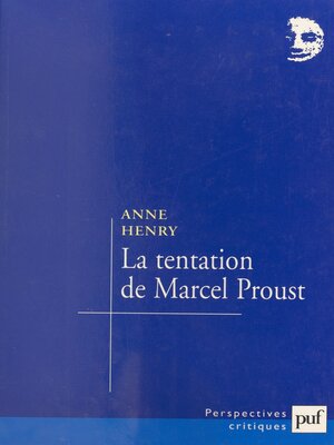 cover image of La tentation de Marcel Proust